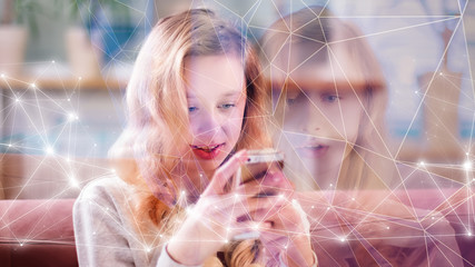 People identity scanning biometric identification scan process creative concept