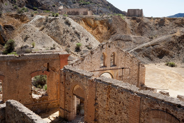 Disused lead mines in Murcia, Spain