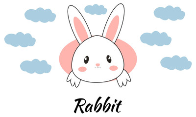 Fototapeta premium Cute Rabbit Object