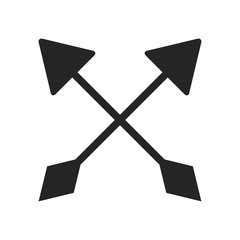 cross arrows or bows symbol