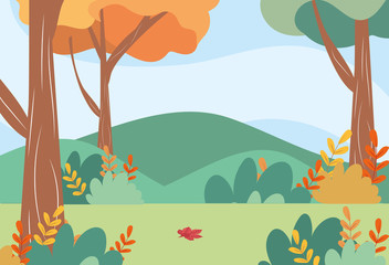 Season trees and landscape design