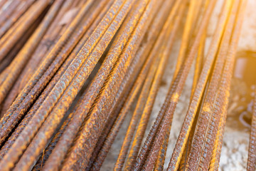 rusty steel rod