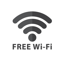 wireless wifi icons isolated on white background