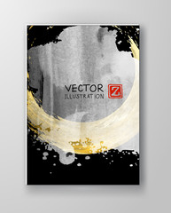 Vector Black White and Gold Design Templates