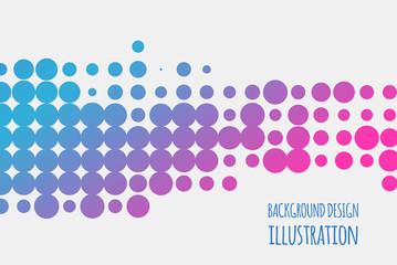 Gradient halftone dots background. Abstract vector illustration.
