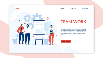 Teamwork and Collaboration Benefits Landing Page