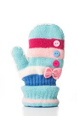 Mittens of various colors