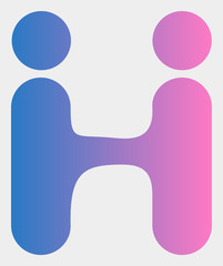 Human conjugation raster pictogram. Illustration contains flat human conjugation iconic symbol isolated on a white background.