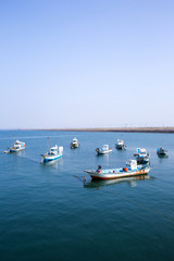 Obraz premium Seongmun Tide Embankment in Dangjin-si, South Korea.