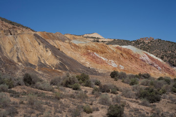 Fototapeta na wymiar Disused lead mines in Murcia, Spain