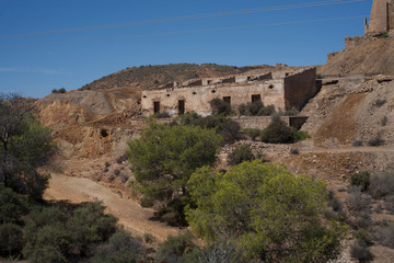 Disused lead mines in Murcia, Spain