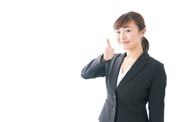 笑顔の若いビジネスウーマン