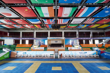 Fototapeta na wymiar Kukkiwon is Taekwondo Stadium.