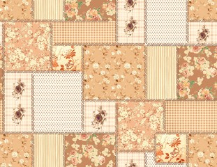 set of seamless patterns use to curtain, upholstery fabric and wear design.