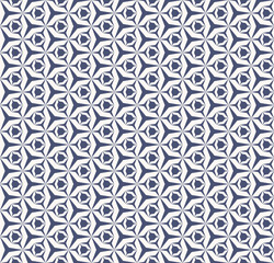 Vector geometric seamless pattern. White and navy blue texture with grid, net