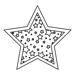 star decoration isolated illustration icon