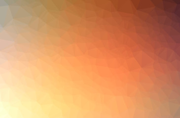 Illustration of abstract Orange horizontal low poly background. Beautiful polygon design pattern.