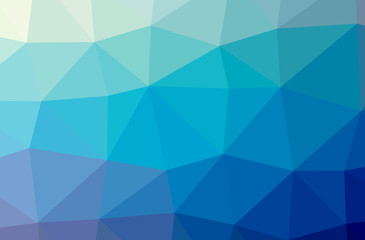 Illustration of abstract Blue And Green horizontal low poly background. Beautiful polygon design pattern.