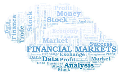 Fototapeta premium Financial Markets word cloud.