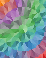 Obraz premium Abstract Delaunay Voronoi trianglify Generative Art background illustration