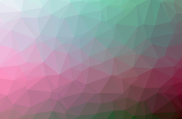 Illustration of abstract Blue, Pink horizontal low poly background. Beautiful polygon design pattern.