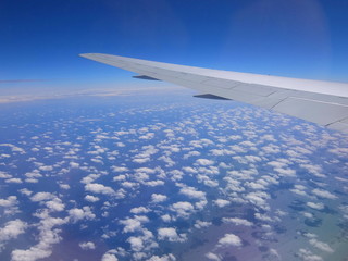 飛行機　風景　機窓撮影