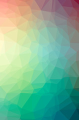 Illustration of abstract Green, Yellow vertical low poly background. Beautiful polygon design pattern.