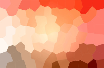 Abstract illustration of orange, pink, red Big Hexagon background