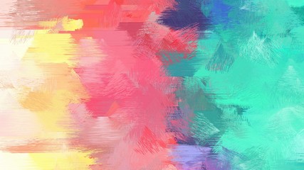 modern creative and rough painting with medium turquoise, light coral and pale golden rod colors. use it as wallpaper or graphic element for your creative project