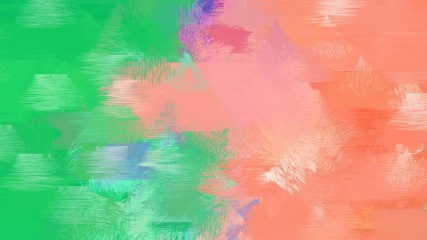 abstract brushed watercolor background medium sea green, dark salmon and light green color. use it as wallpaper or graphic element for poster, canvas or creative illustration