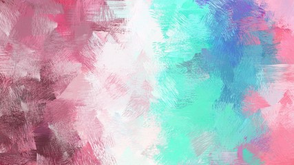 old painting brushed with light gray, medium turquoise and dark moderate pink colors. dirty color-brushed. use it as wallpaper or graphic element for poster, canvas or creative illustration