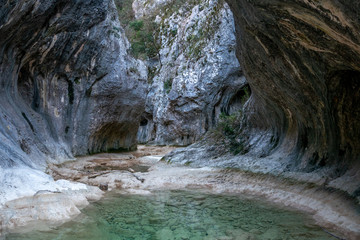 The gorges of Concluse de Lussan near the village of Lussan, Gard, France - 276545943