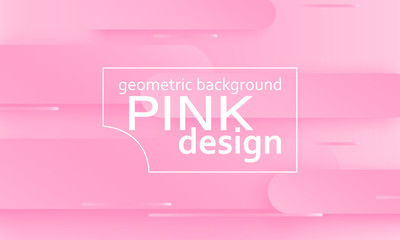 Pink background. Fluid shapes.