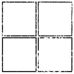 Blank postal stamps set.illustration vector