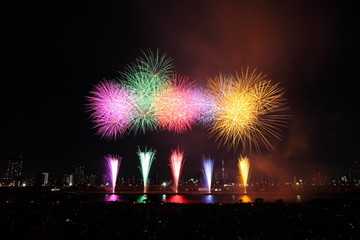 Adachi Fireworks Festival in Tokyo, JAPAN
