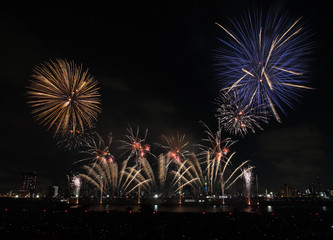 Adachi Fireworks Festival in Tokyo, JAPAN