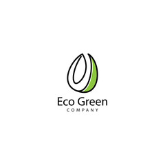 Eco Green Logo Design Icon