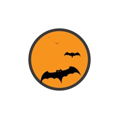 bat ilustration vector icon logo template