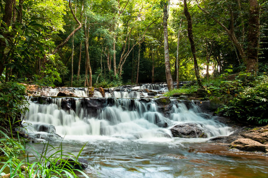 Sam Lan Waterfall National Park Saraburi Province from Thailand,The beauty of waterfalls and forests © Nui