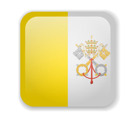 Vatican flag bright square icon on a white background