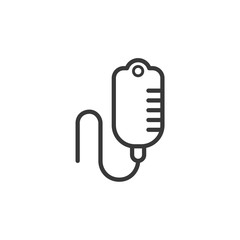 Blood transfusion icon template black color editable. infusion symbol vector sign isolated on white background. Simple logo vector illustration for graphic and web design.