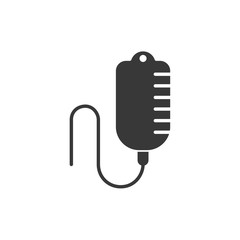 Blood transfusion icon template black color editable. infusion symbol vector sign isolated on white background. Simple logo vector illustration for graphic and web design.