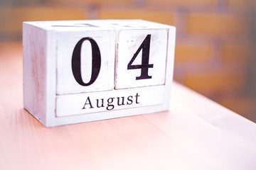 4th of August - August 4 - Birthday - International Day - National Day