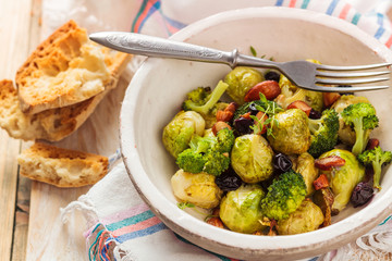 Baked Brussel sprouts.