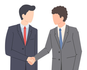 Business people shaking hands