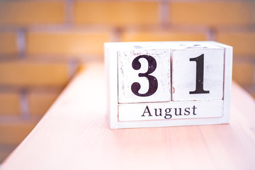 31st of August - August 31 - Birthday - International Day - National Day