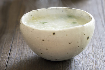 お粥　rice porridge(congee) 