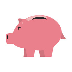 Piggy money savings and investment symbols