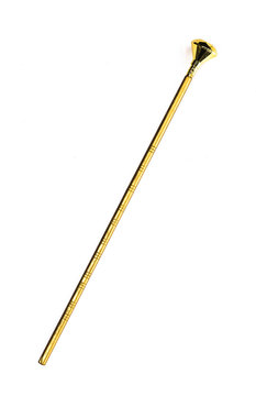 golden magic wand, magic staff