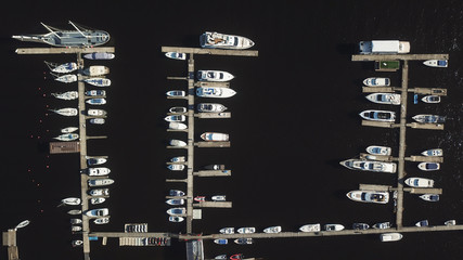 Boats near the pier